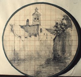 1908 ca. - Tramonto orvietano (studio)